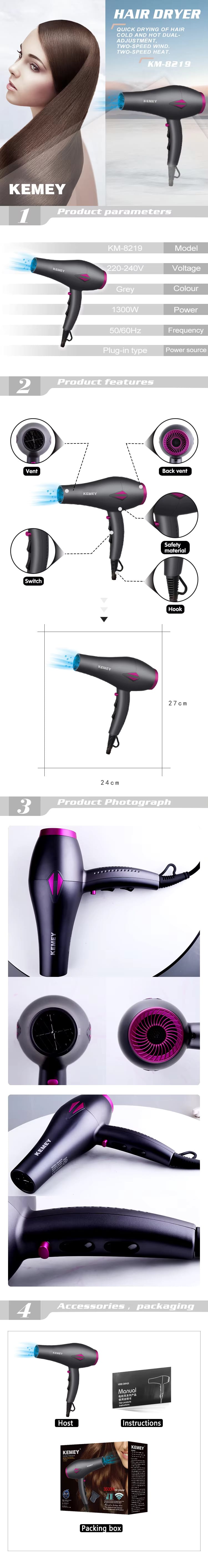 Kemei KM-8219 Professional Hair Dryer