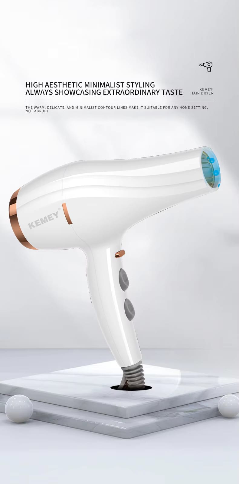 Kemei KM-8220 Professional Hair Dryer