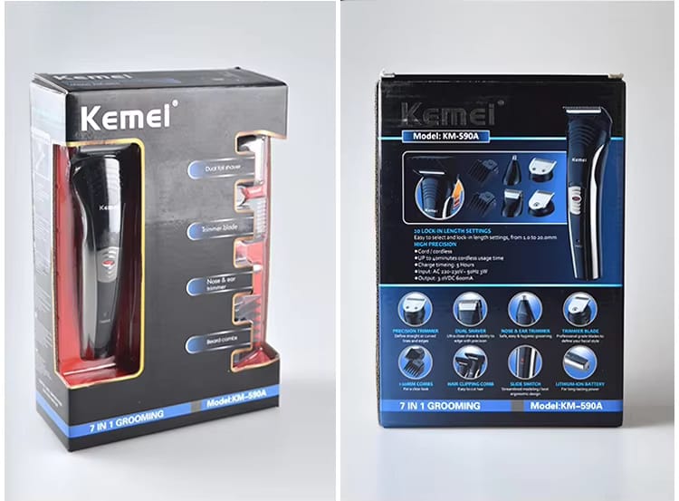 Kemei KM-590A 7 in 1 Grooming Kit
