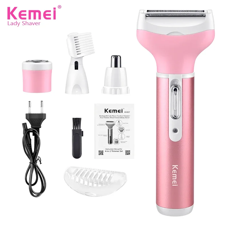 KM-6637 4 in 1 Ladies Hair Clipper