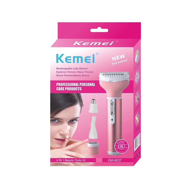 KM-6637 4 in 1 Ladies Hair Clipper