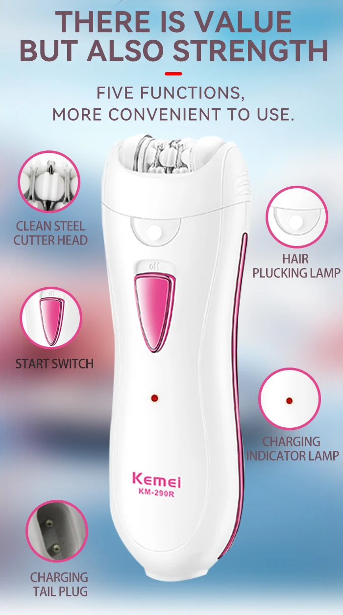 KM-290R Ladies Epilator