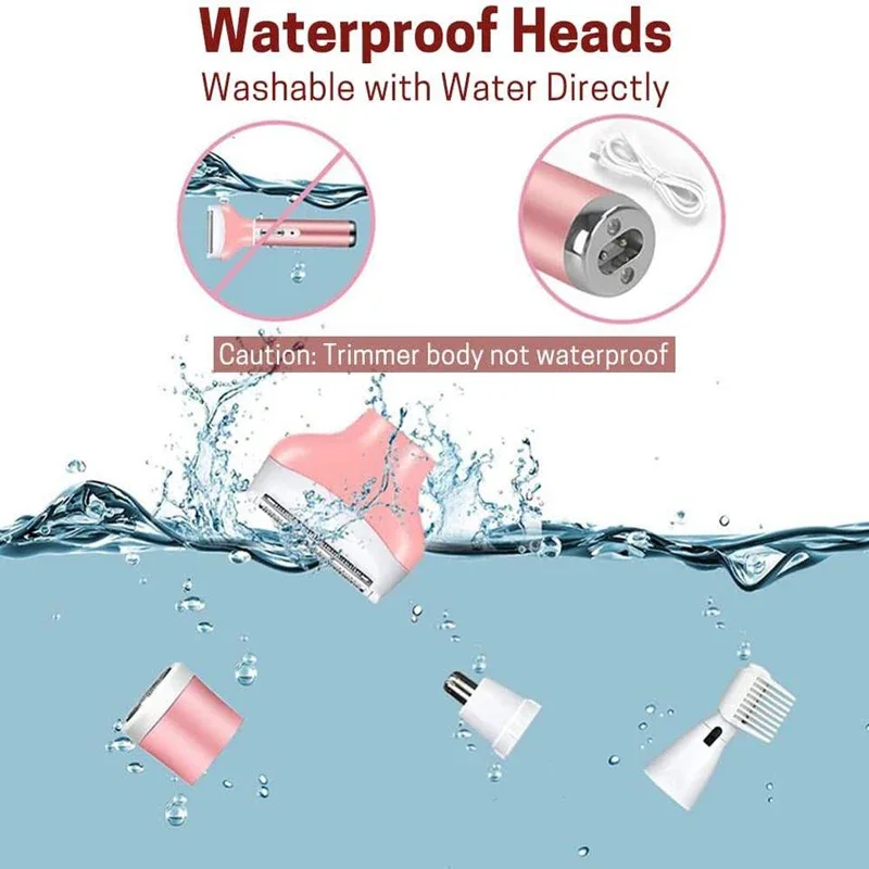 KM-6637 4 in 1 Ladies Hair Clipper