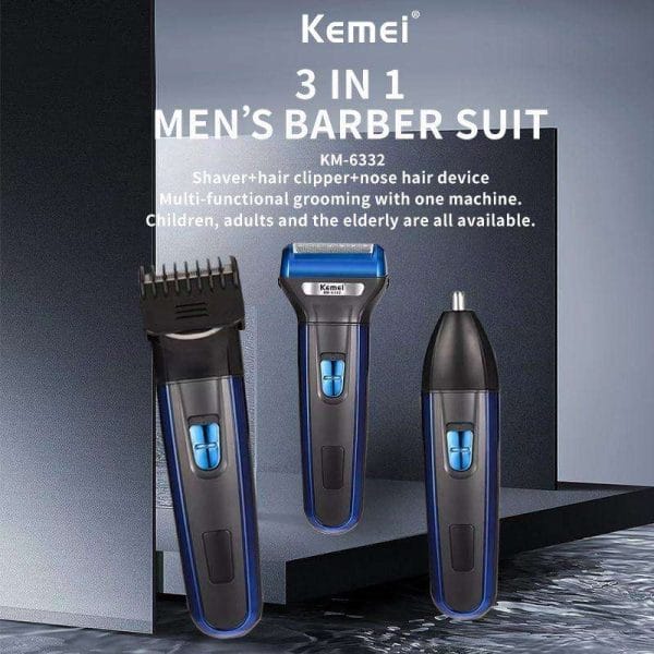 KM-6332 3 in 1 Grooming Kit - Image 2