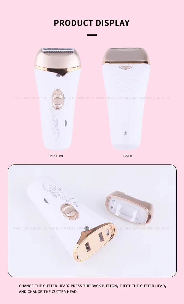 Kemei KM-3019 3-in-1 Women's Electric Epilator - Shaver
