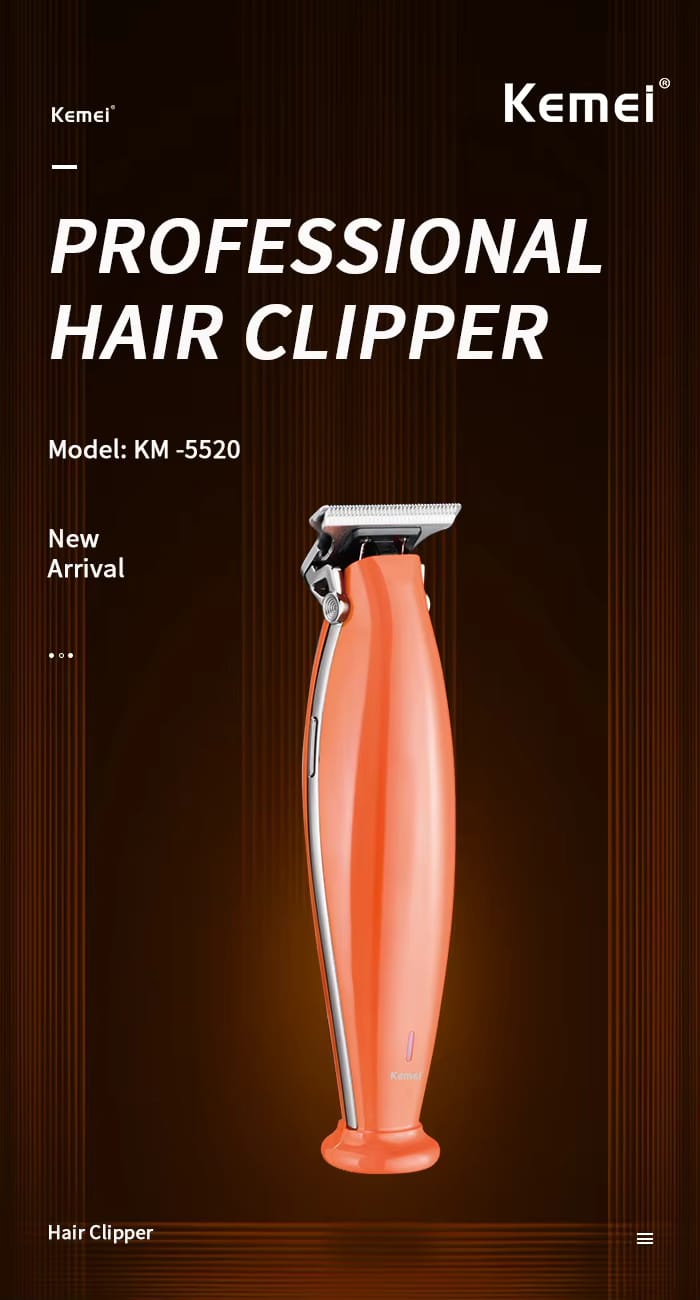 KM-5520 Professional Electric Hair Clipper for Men
