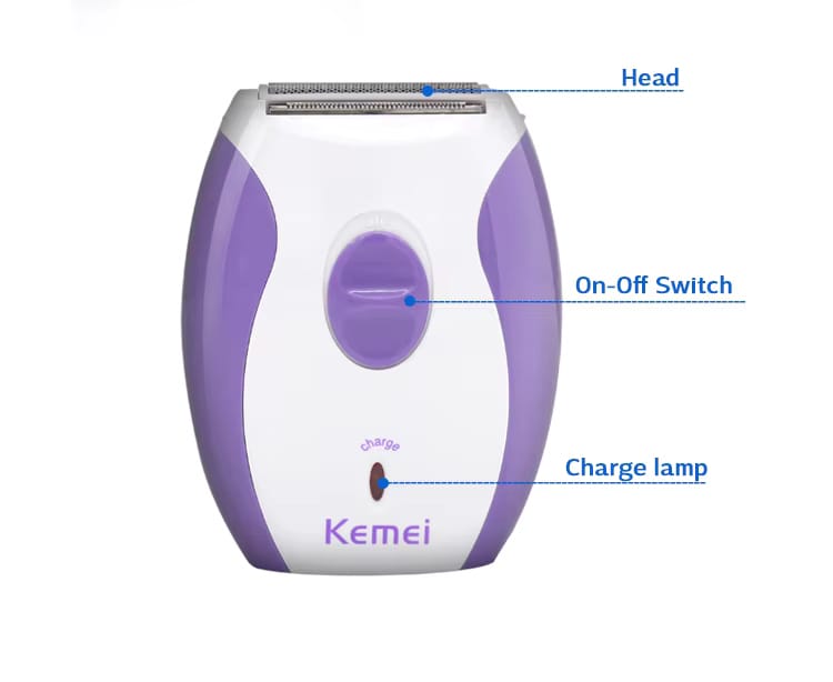 Kemei KM-280R Hair Removal Shaver for Women