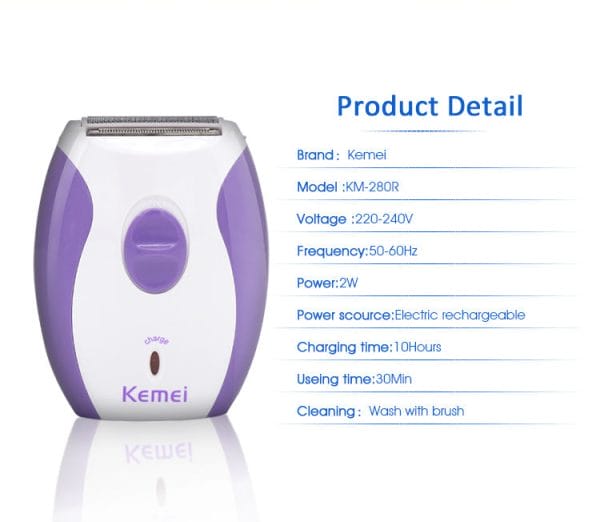Kemei KM-280R Hair Removal Shaver for Women - Image 6