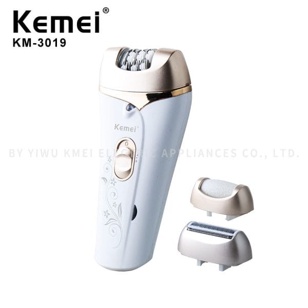 Kemei KM-3019 3-in-1 Women's Electric Epilator - Shaver - Image 5