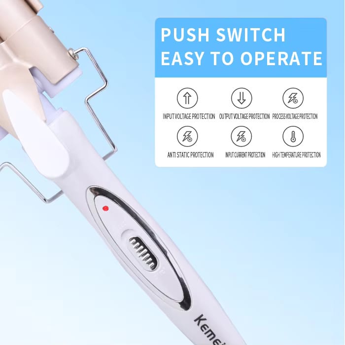 Kemei KM-1010 3-Barrel Hair Waver