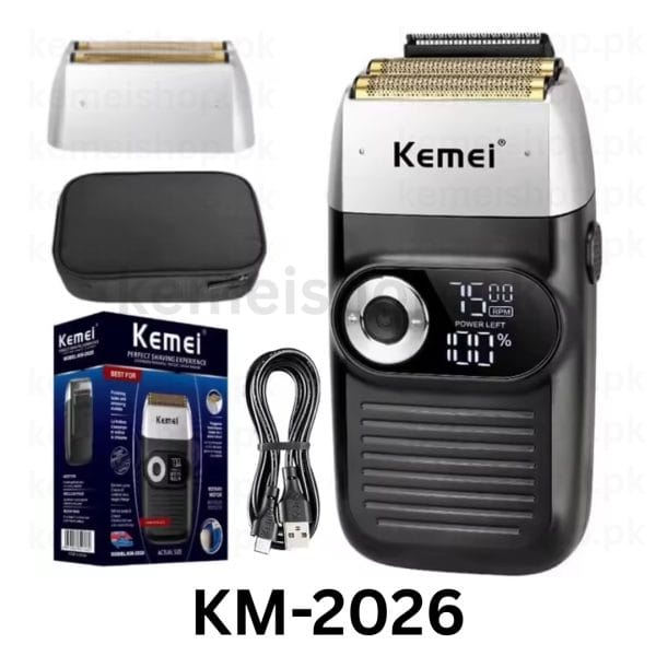 Kemei KM-2026 Rechargeable Cordless Electric Shaver - Image 2