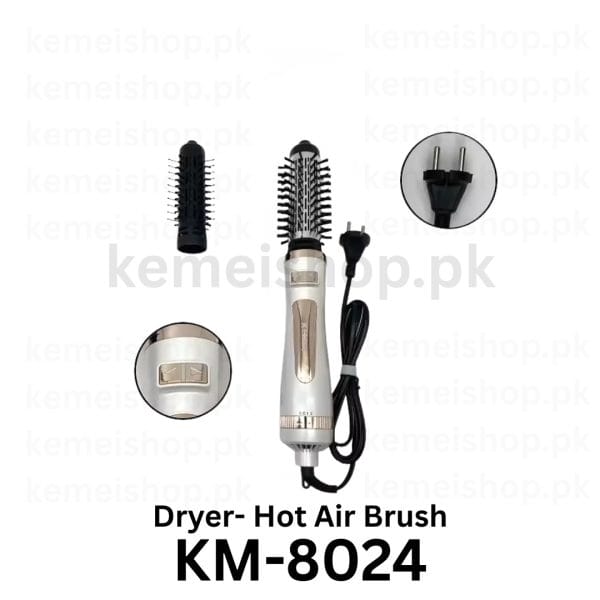 Kemei KM-8024 Hair Volumizer - Hot Air Brush - Image 2