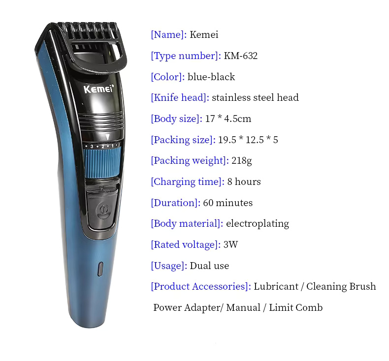 Kemei km-632 Hair Trimmer