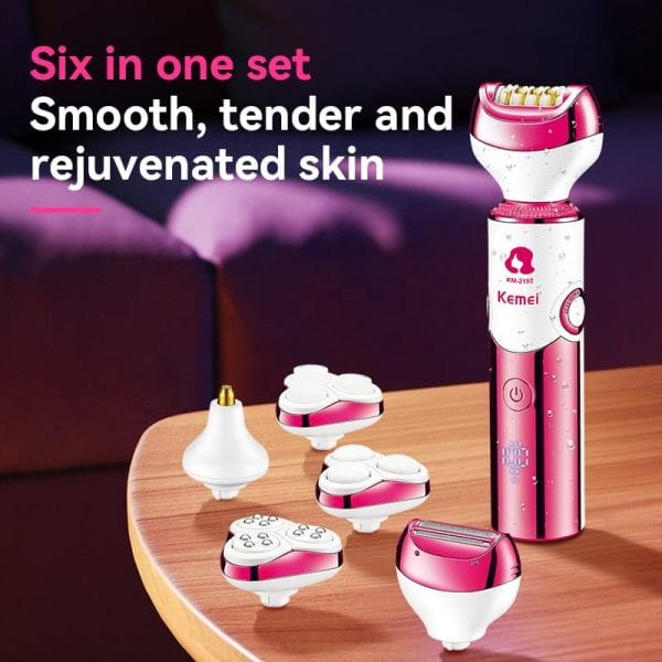 Kemei km-2192 6 in 1 Shaver Epilator - Image 2