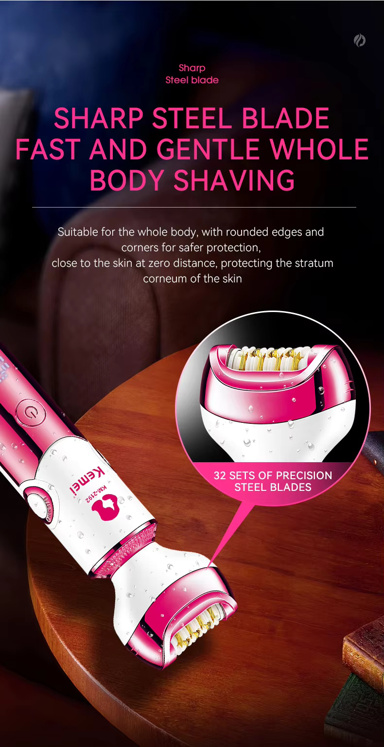 Kemei km-2192 6 in 1 Shaver Epilator