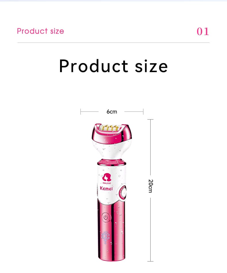 Kemei km-2192 6 in 1 Shaver Epilator
