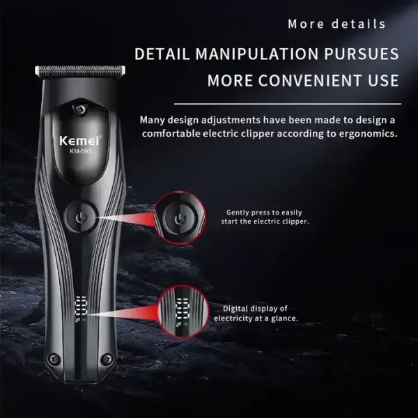 Kemei km-593 Hair Trimmer - Image 2
