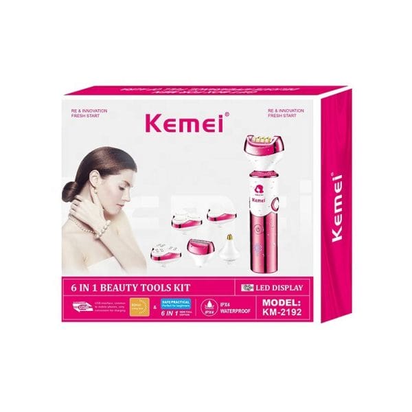 Kemei km-2192 6 in 1 Shaver Epilator - Image 7