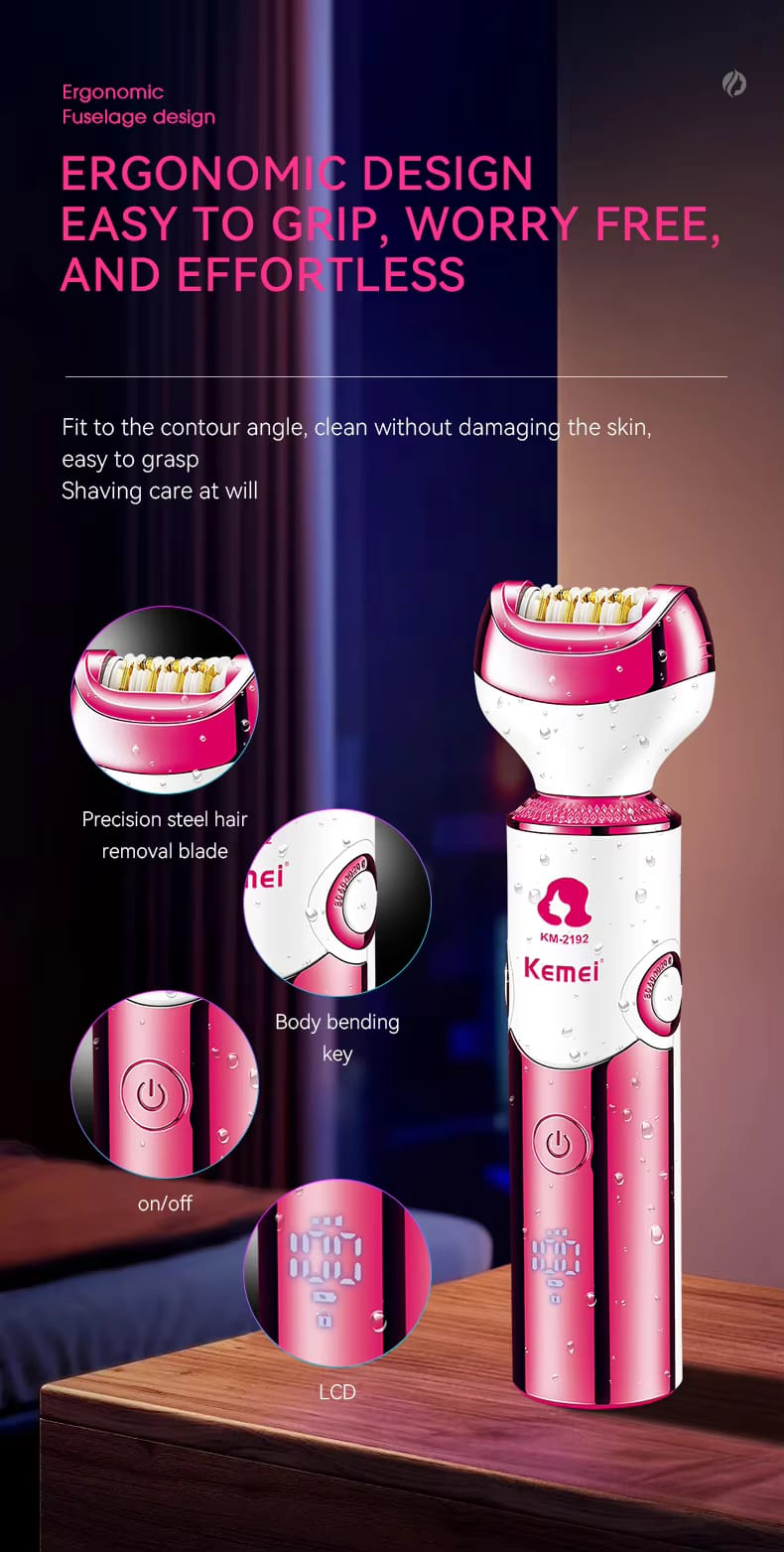 Kemei km-2192 6 in 1 Shaver Epilator