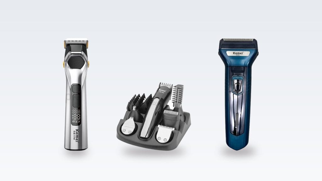 Kemei KM-1791, KM-600 and KM-6331 grooming kits