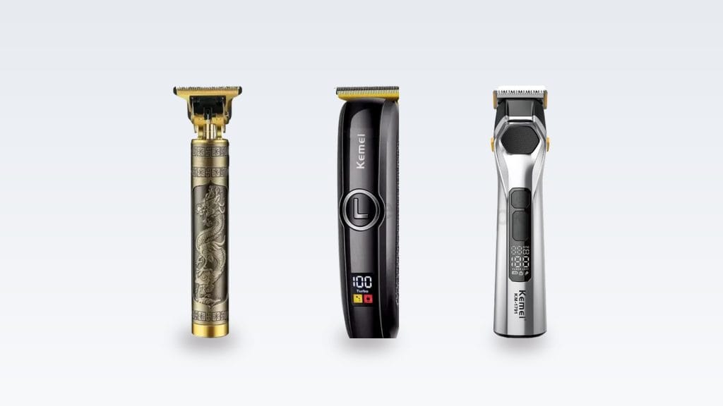 Kemei KM-T99 trimmer, KM-5072 trimmer and KM-1791 grooming kit